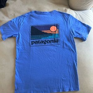 Patagonia youth T-shirt blue